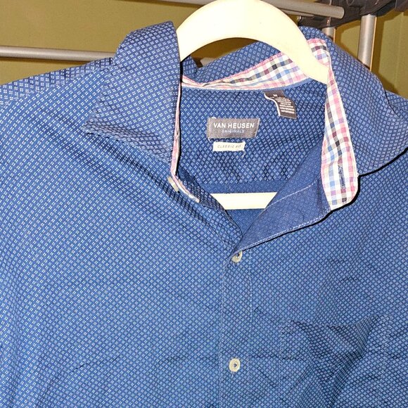 Men’s Van Heusen Long Sleeve Button-Down Shirt – Size Medium (15–15.5 Neck) - Picture 1 of 3